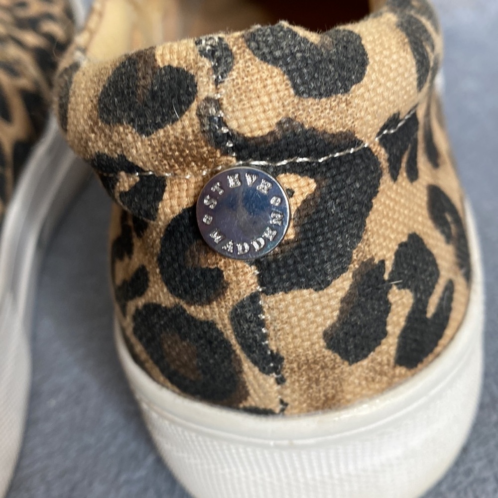 Steve Madden Gills Leopard Platform Slip-On Sneakers Tan Black Size 8.5 - Picture 6 of 10